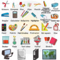 Classroom Objects In English  Classroom Vocabulary  7 E S L