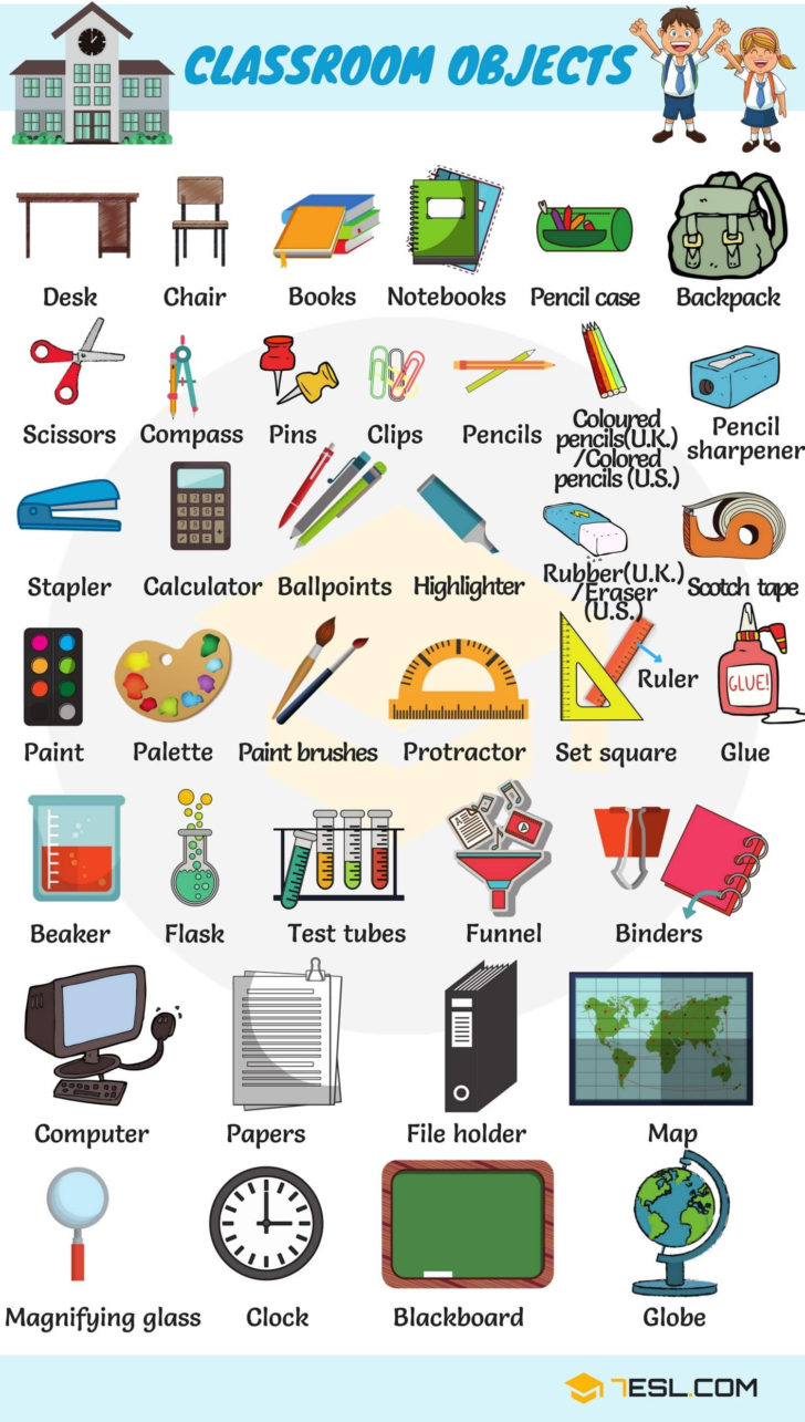 Classroom Objects In Spanish Worksheet Free
