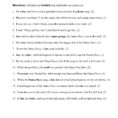 Clauses Worksheet  Answers