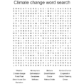 Climate Change Word Search  Word