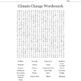 Climate Change Wordsearch  Word