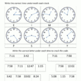 Clock Worksheets  To 1 Minute