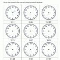 Clock Worksheets  To 1 Minute