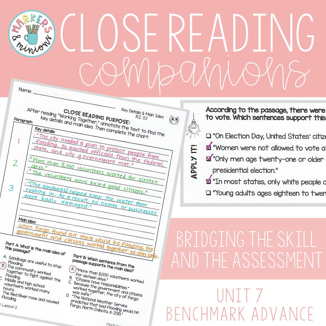 Close Reading Companions Fifth Grade Unit 7