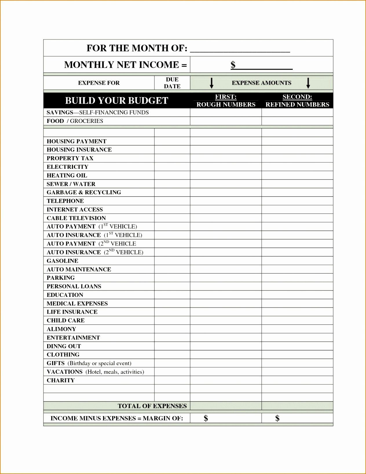 Itemized Donation List Printable Printable Blank World