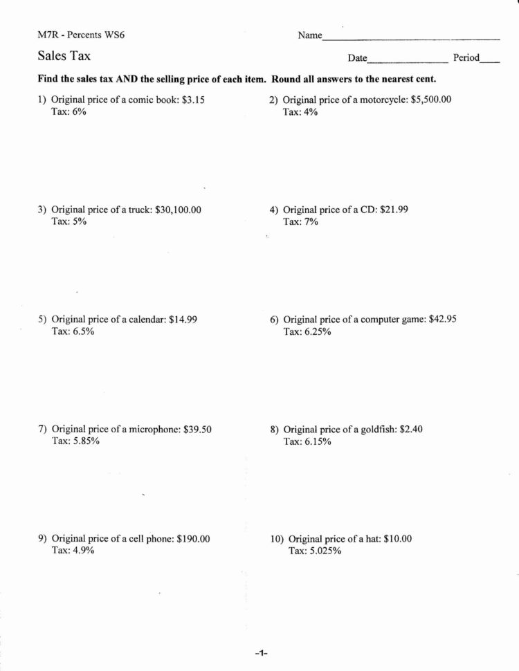 Clothing Donation Worksheet For Taxes