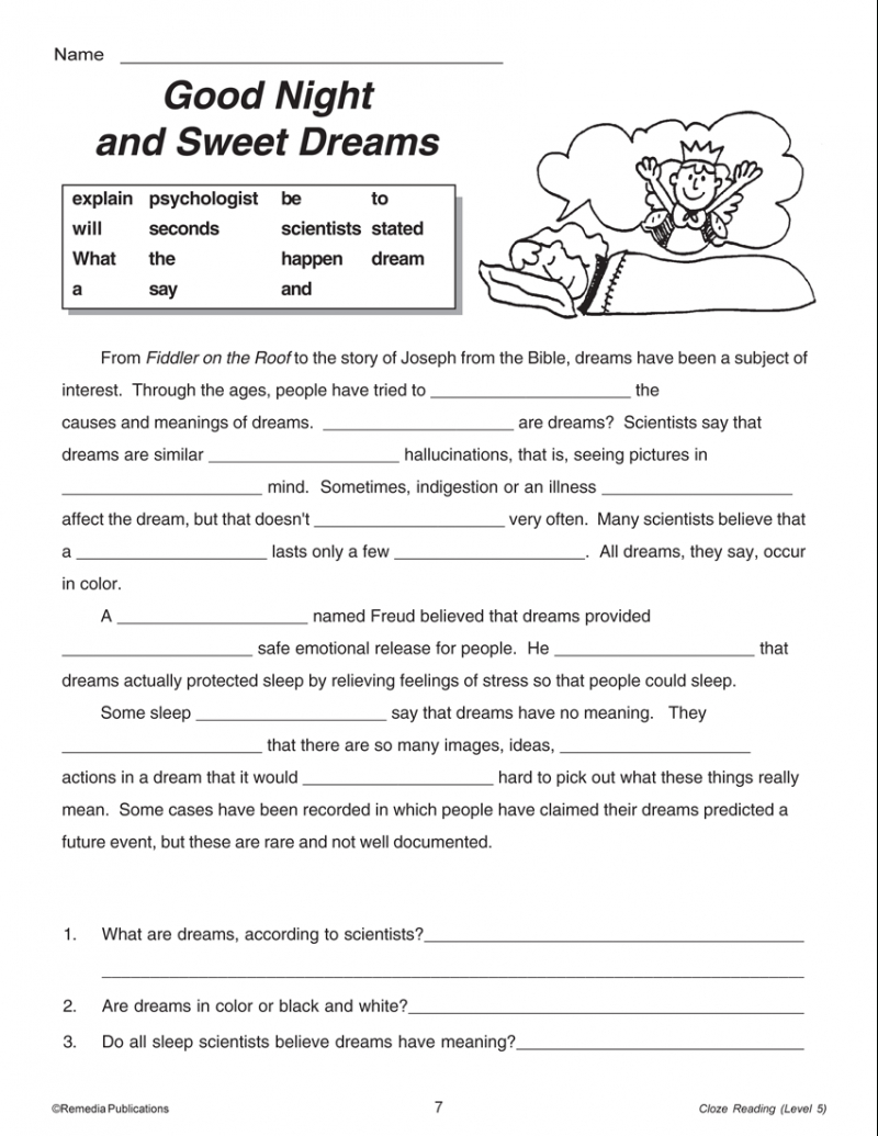 worksheets-for-cloze-meaning