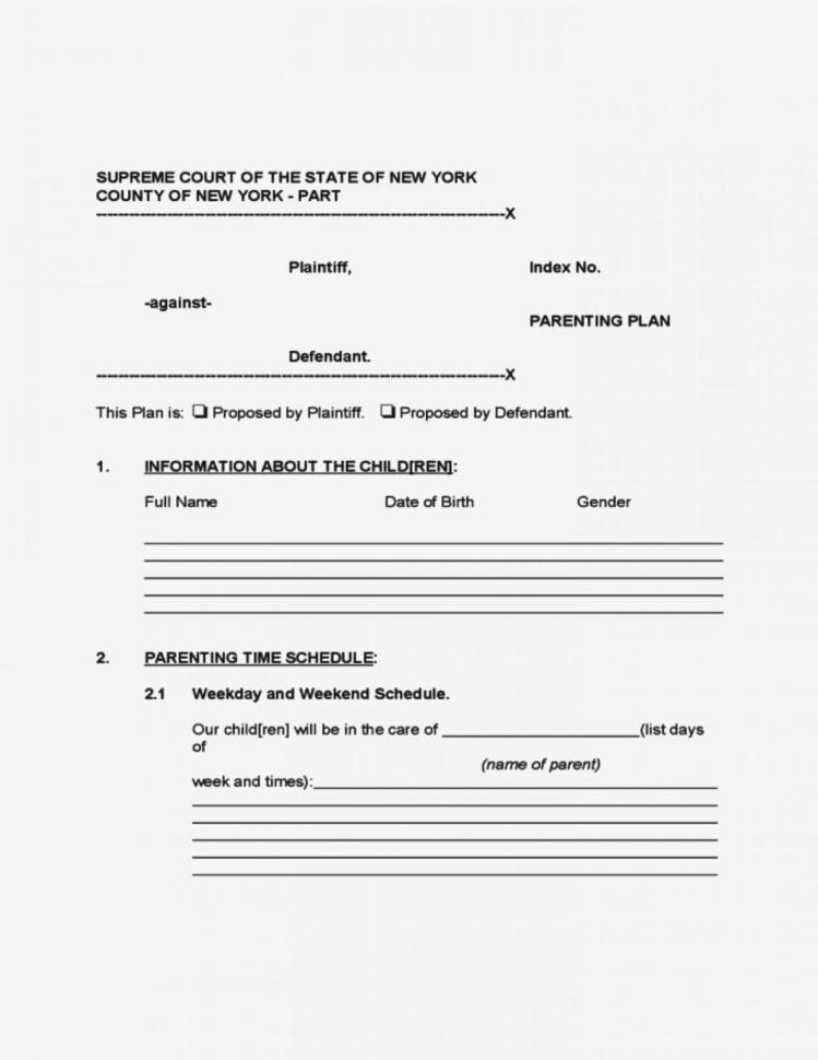 Co Parenting Worksheets