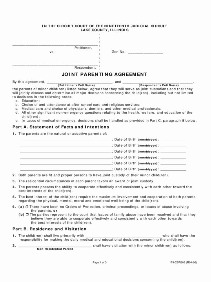 Co Parenting Worksheets  Yooob