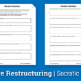 Cognitive Restructuring Socratic Questions Worksheet