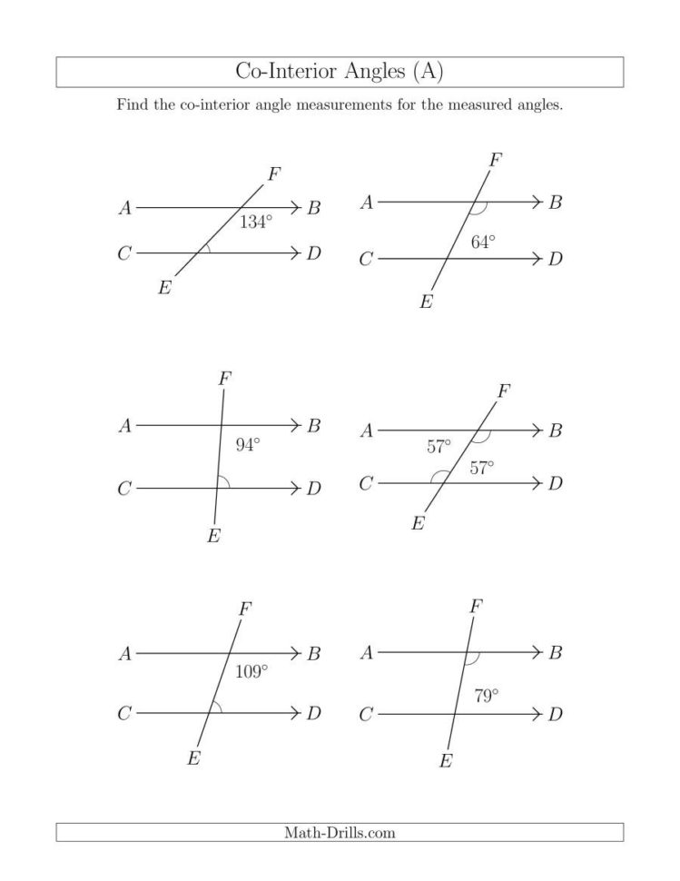Cointerior Angle Relationships A