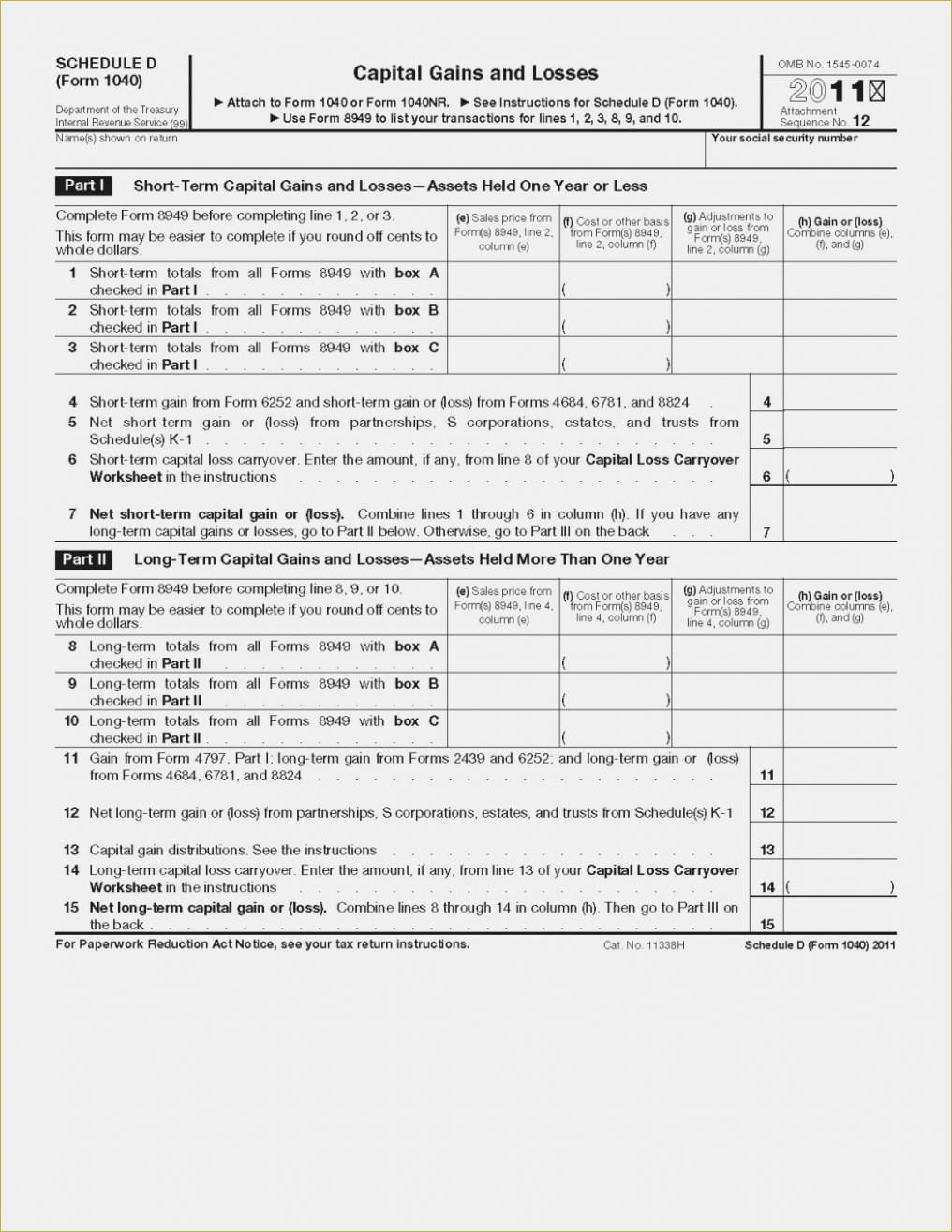 Collection Of  Capital Gains Tax Worksheet  Download