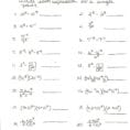 College Algebra Worksheets