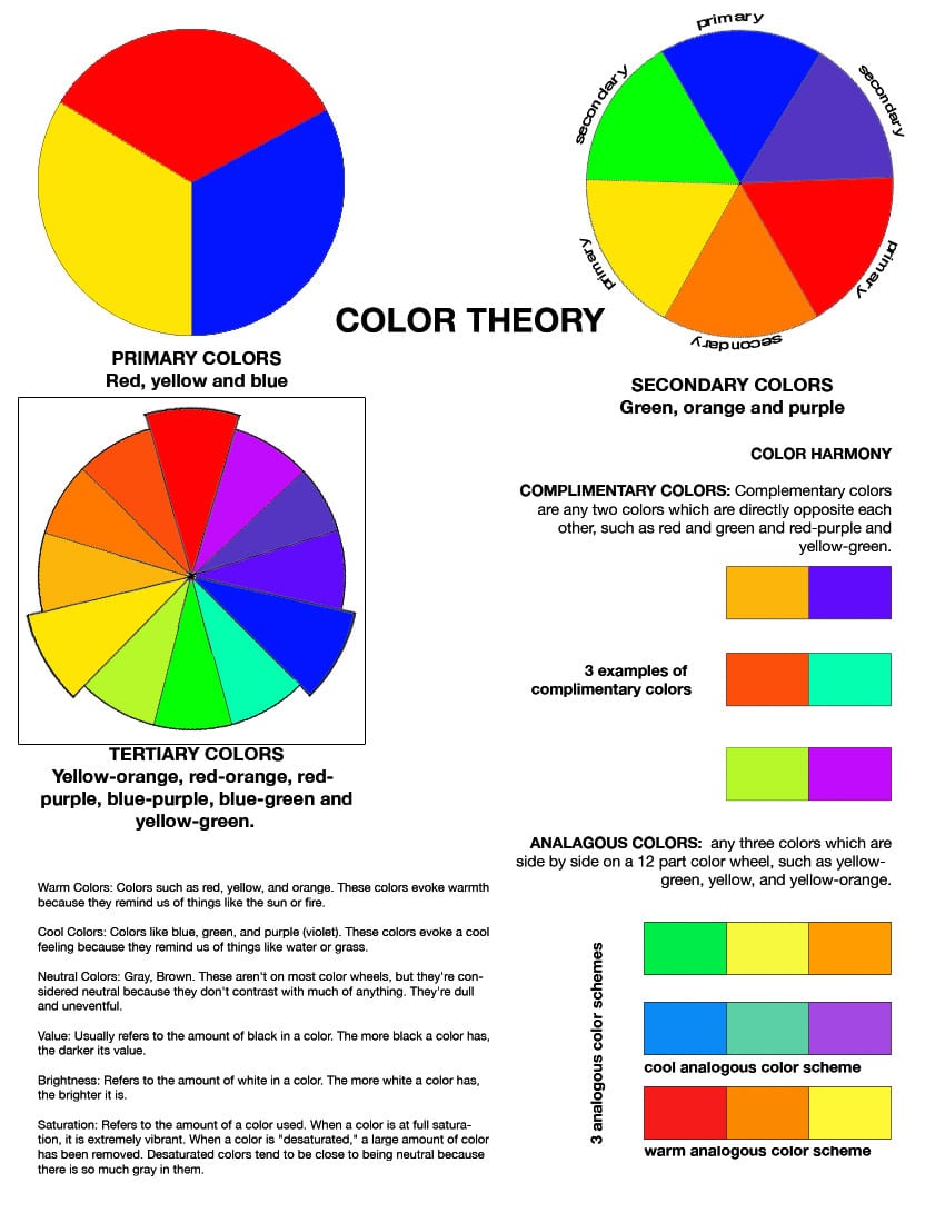Color Theory Worksheet – Rafaelgarciaphoto