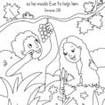 Coloring Adam And Eve Coloring Page Bible Lesson Pages Free