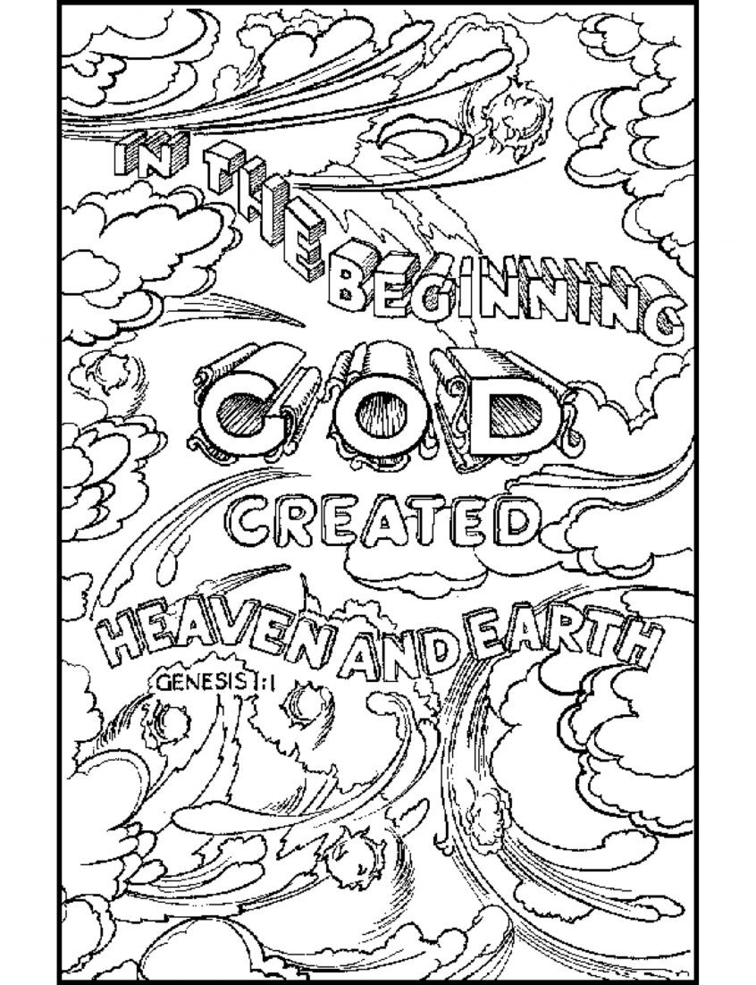 Coloring Bible Coloring Book For Kids Pages Printable Years
