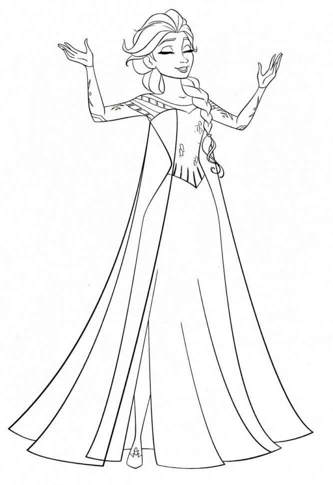 Coloring Frozen Coloring Pages Elsa Printable Book Disney