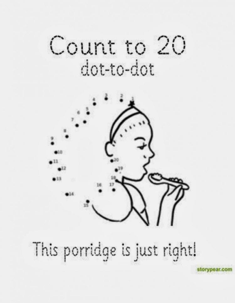 Coloring Goldilocks And The Three Bears Worksheets