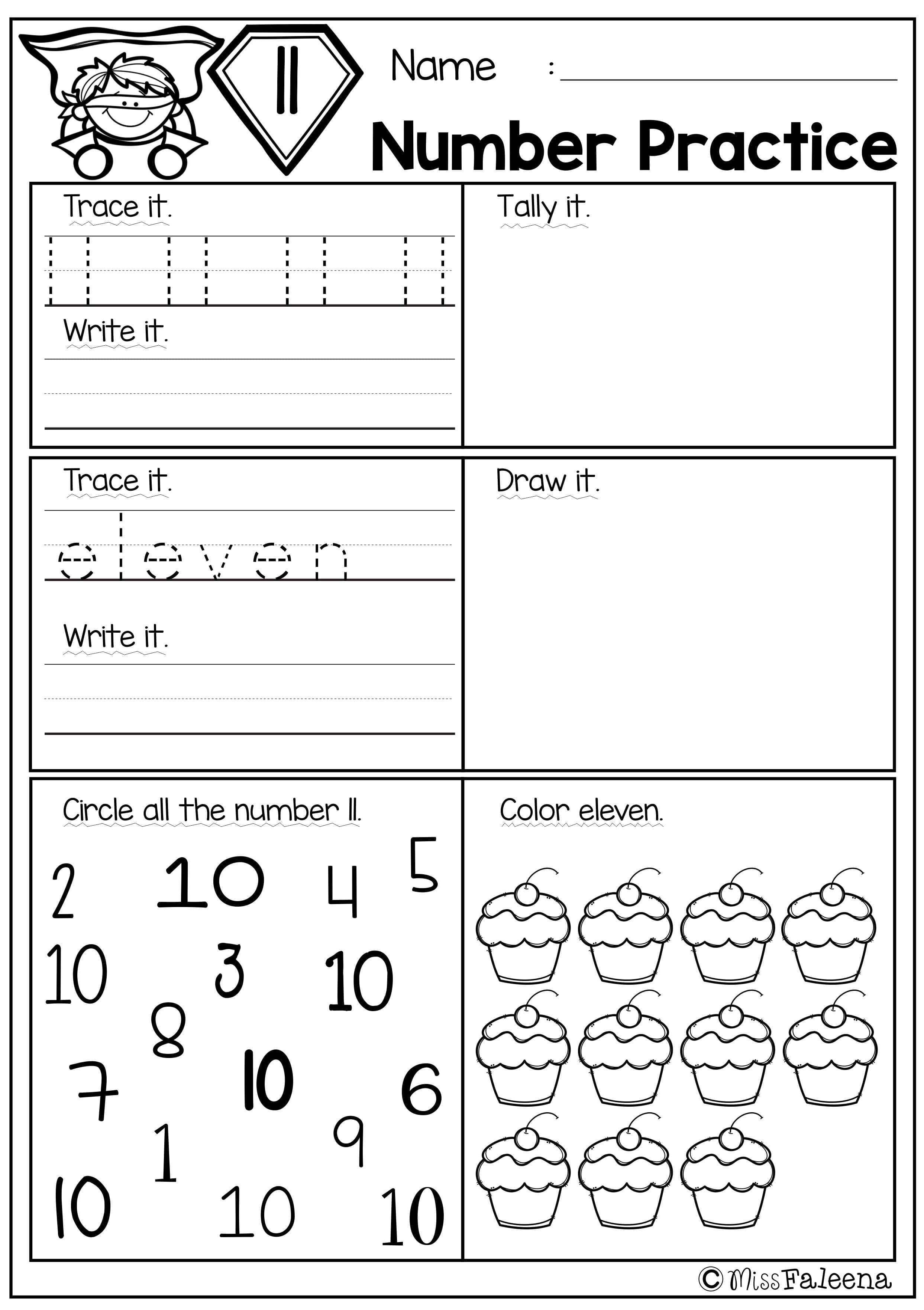 Coloring Ideas  Number Practice Set Education Math