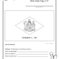 Coloring Page State Flag Delare Printable Worksheet