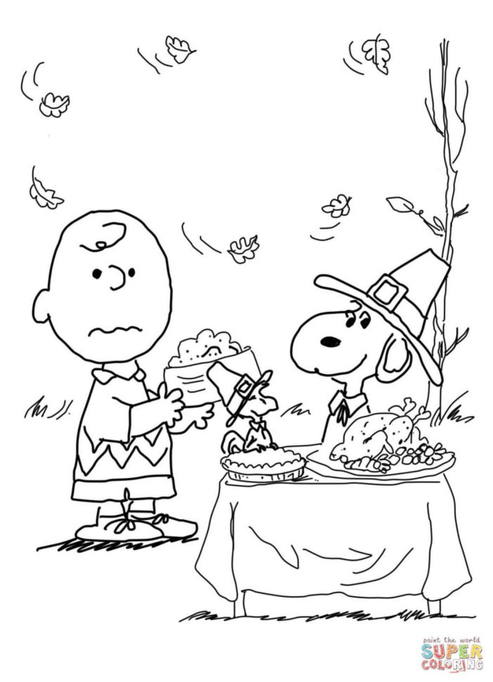 Coloring Pages  Click The Charlie Brown Thanksgiving