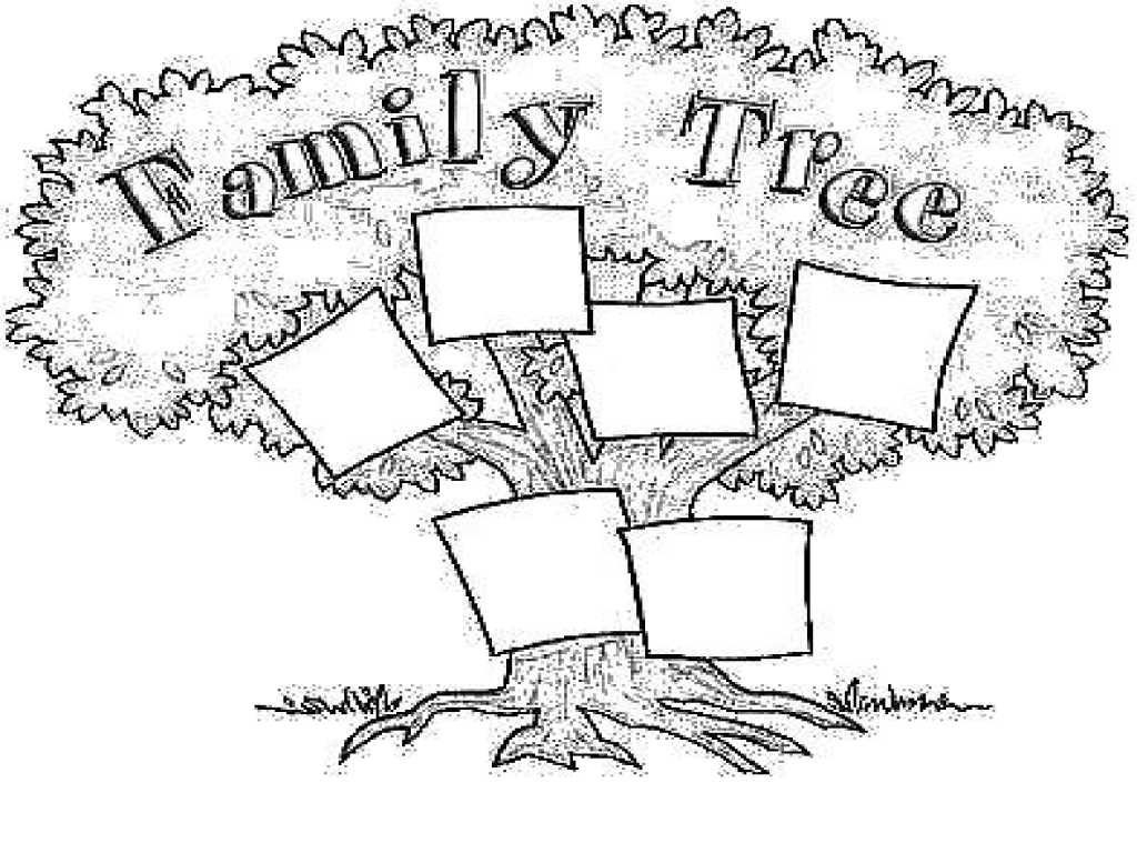 Coloring Pages  Colorings My Family Tree Free Printable
