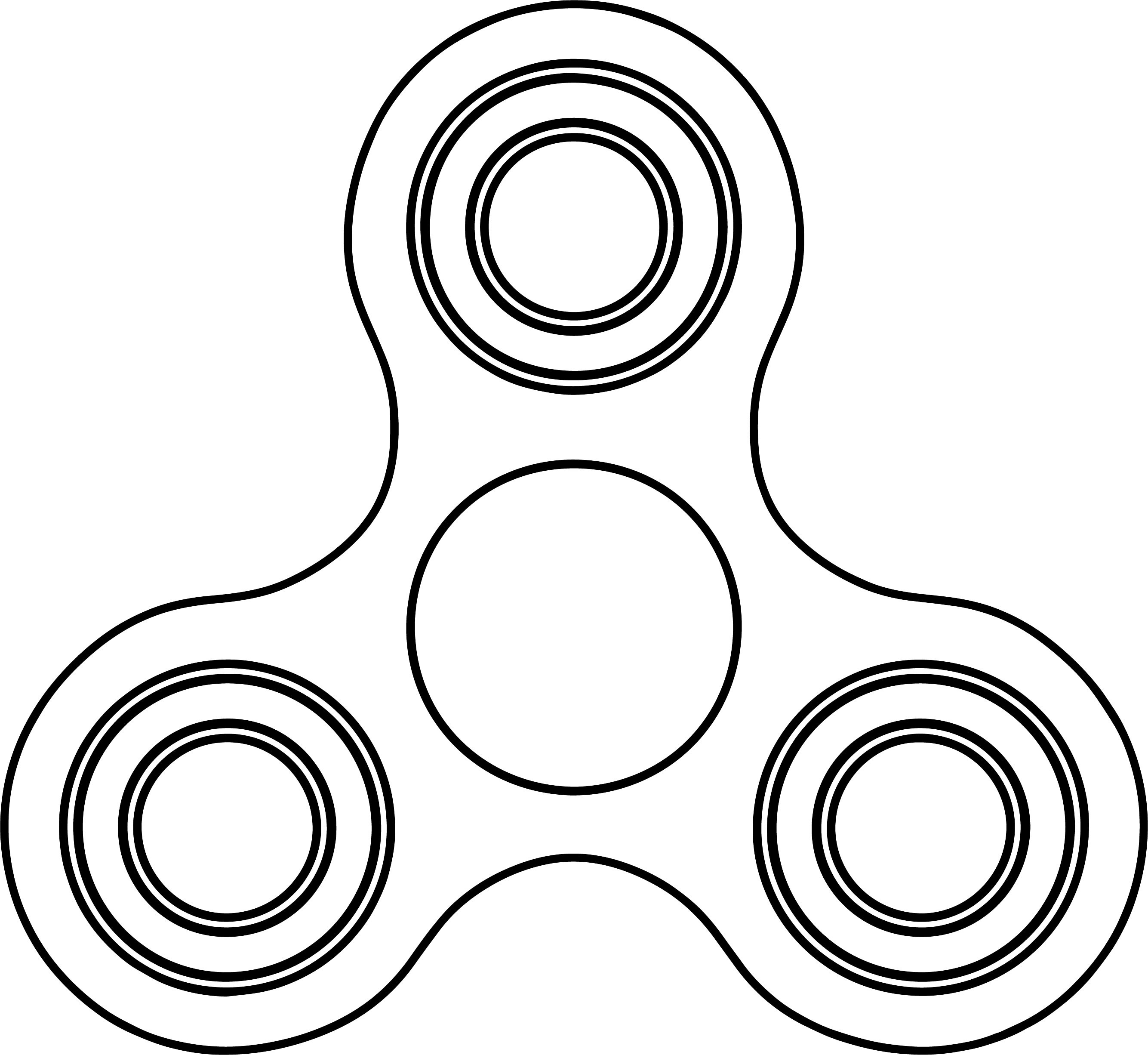 Coloring Pages Free Printable Fidget Spinner Coloring For