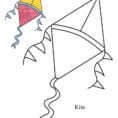 Coloring Pages Level Kite Coloring Free Kindergarten Shapes