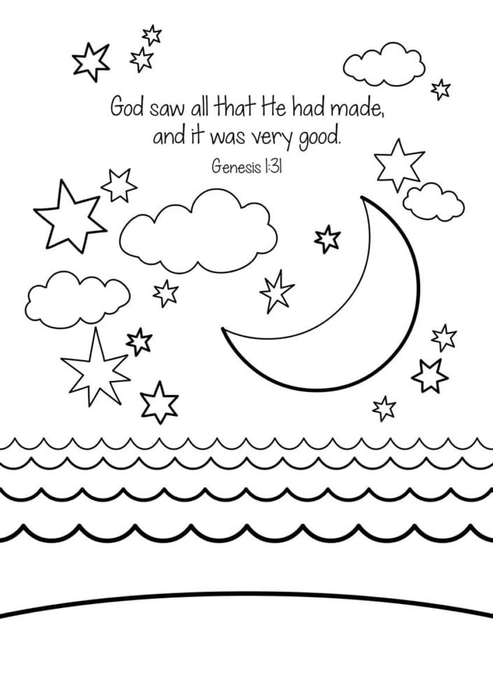 Coloring Preschool Bible Tracing Worksheets With Coloring