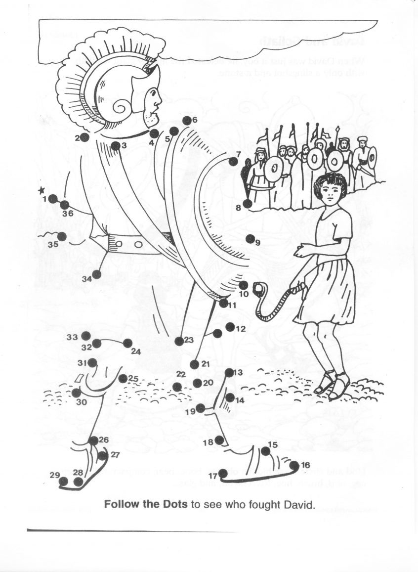 Coloring Preschool Coloring Pages David And Goliath Best Of