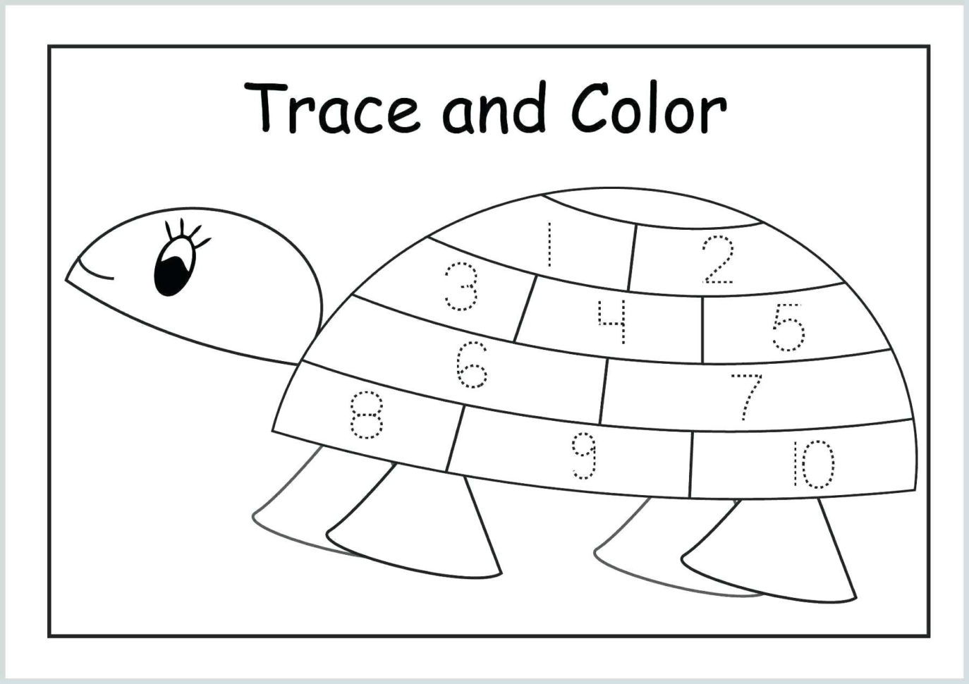 Coloringnumbers Worksheets For Kindergarteners