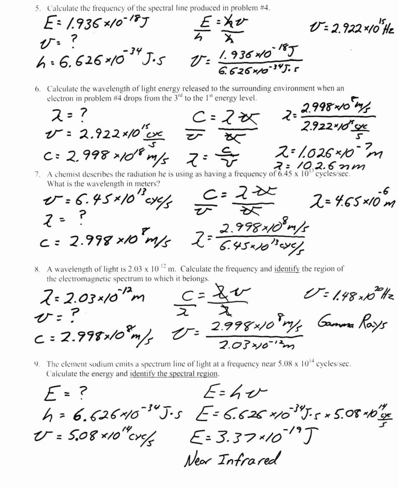 Combined Gas Law Worksheet Answer Key