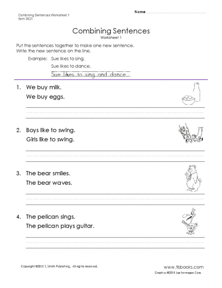 Combining Sentences Worksheet  Soccerphysicsonline