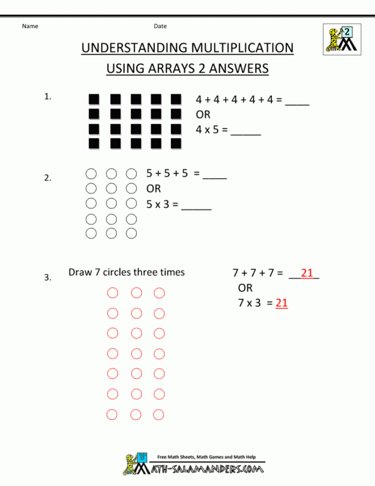 Commutative Property Multiplication Worksheets