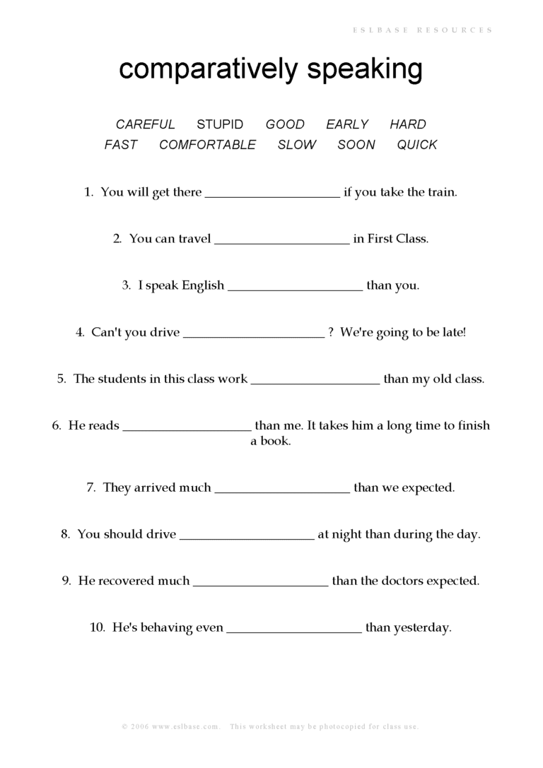 12 Animals And Adverbs Worksheet