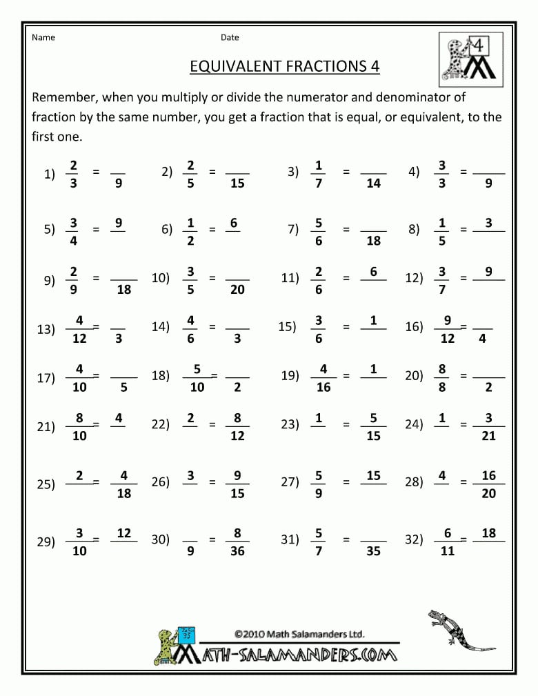comparing fractions worksheet 4th grade to free download db excelcom
