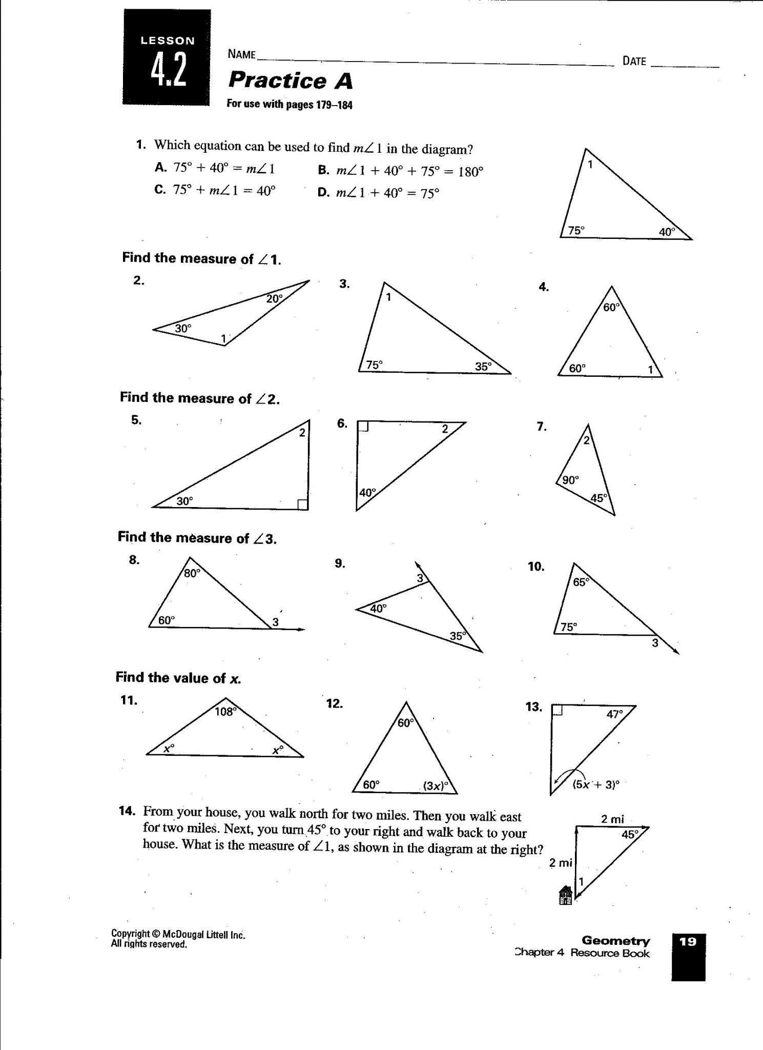 Complementary And Supplementary Angles Worksheet Answers — db-excel.com