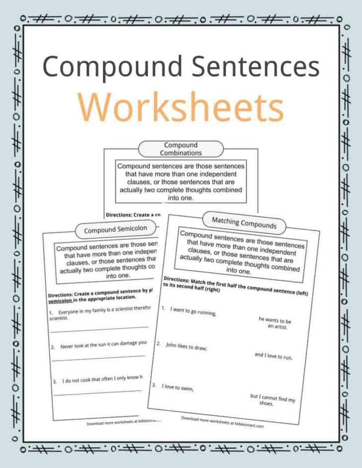 Complete Sentence Worksheets