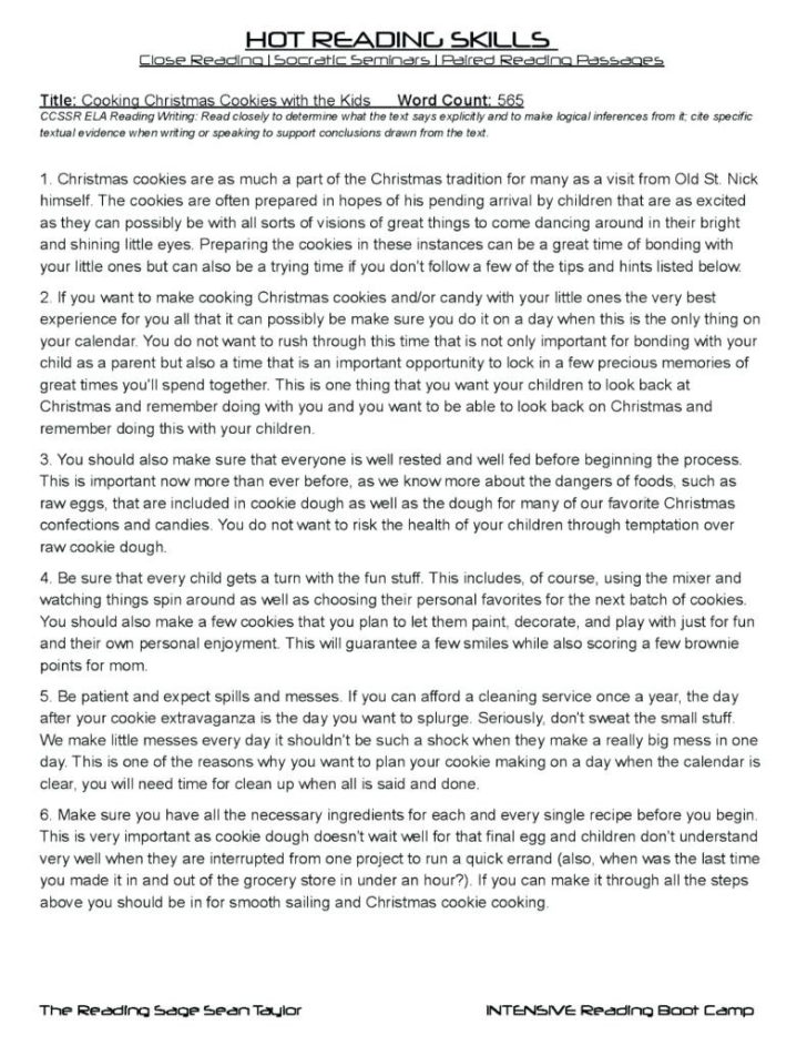 Level 4 Reading Comprehension Worksheets