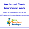 Comprehension  Guided Reading On Climate Zones