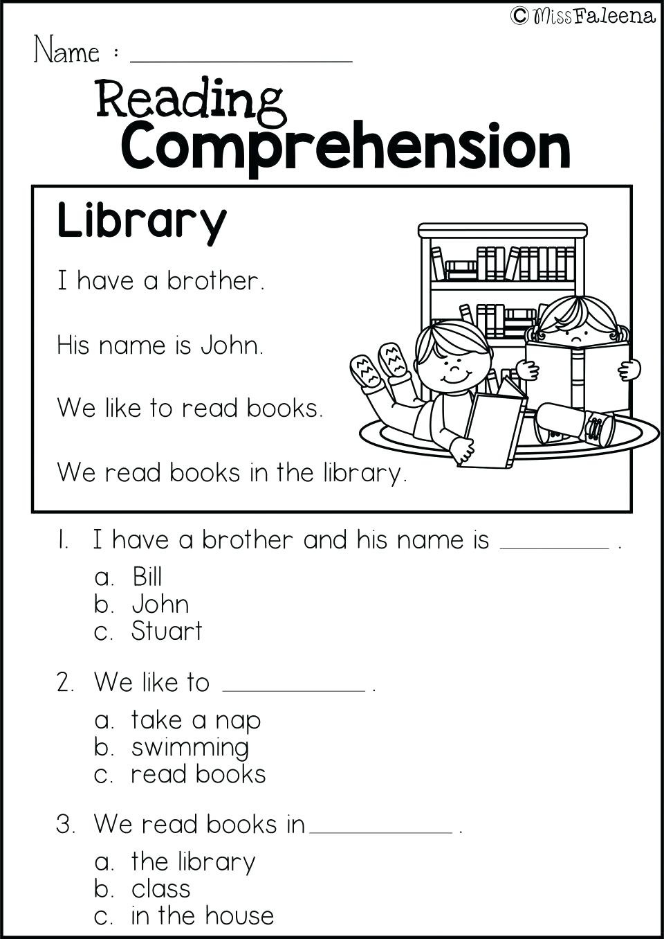 Printable Literacy Worksheets For Kindergarten