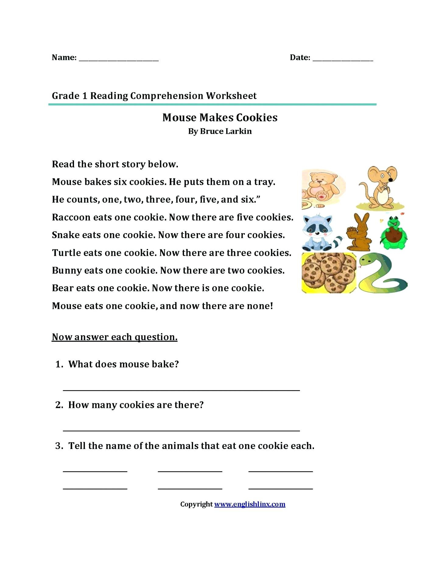 Comprehension Worksheets Grade 8