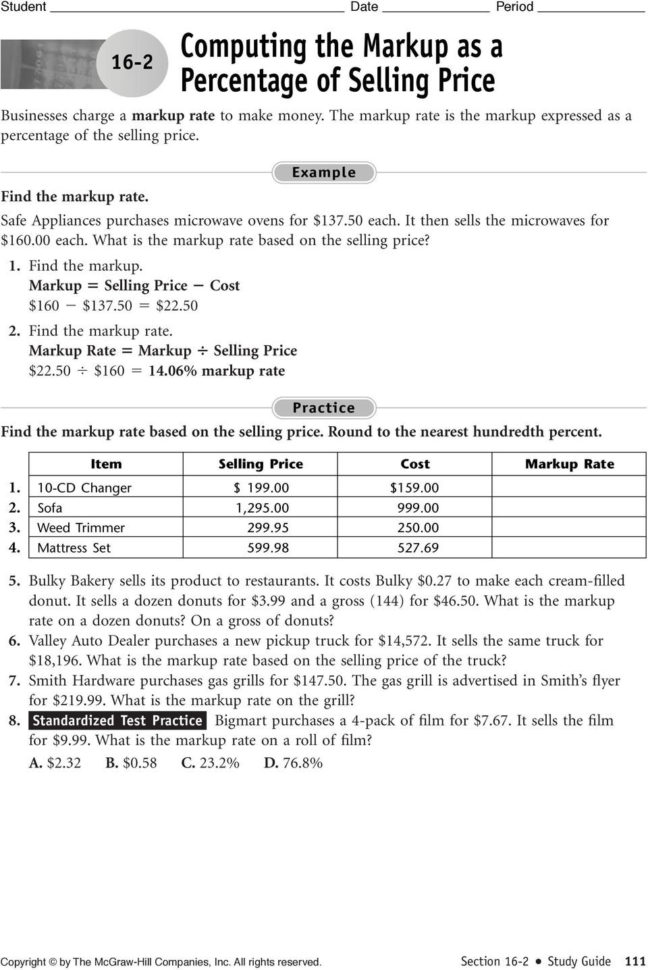 Computing The Markup  Pdf