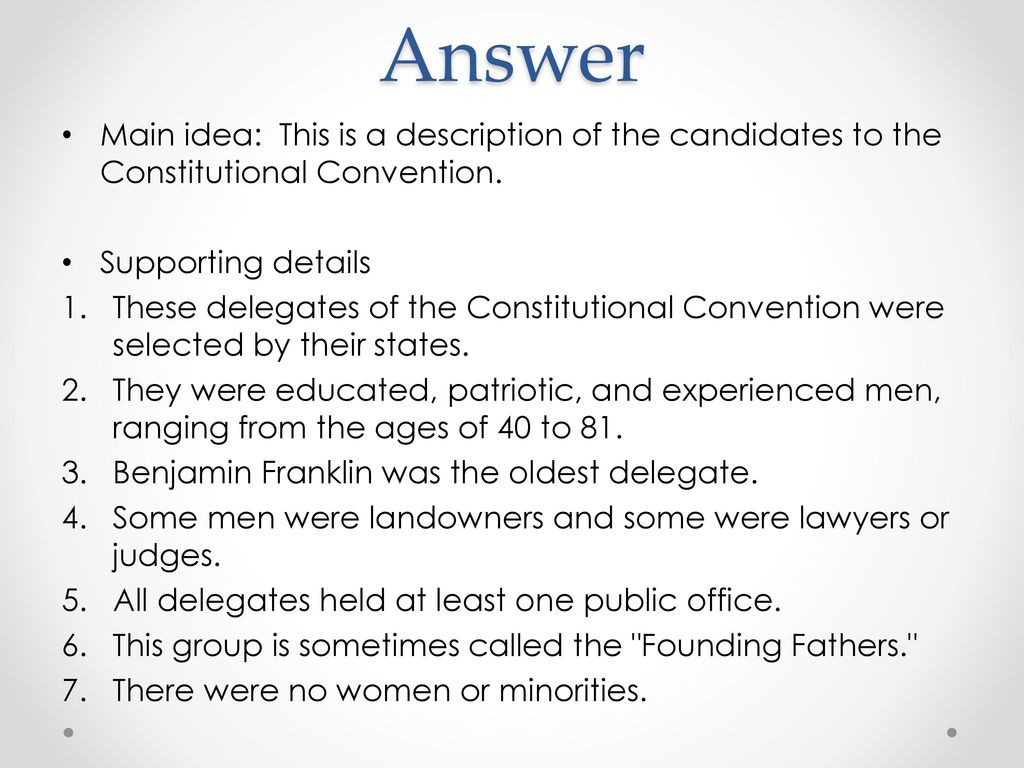 Constitutional Convention Worksheet  Ppt Download