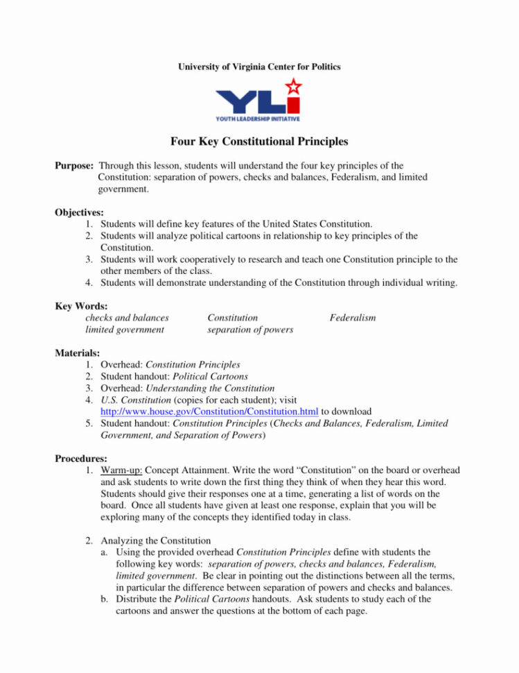 Constitutional Principles Worksheet Answers Icivics  Yooob