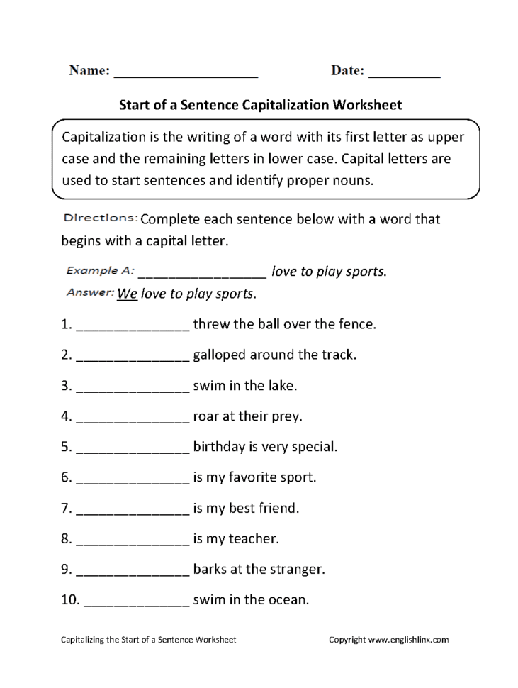 Contentsubject Worksheets  Grammar Worksheets