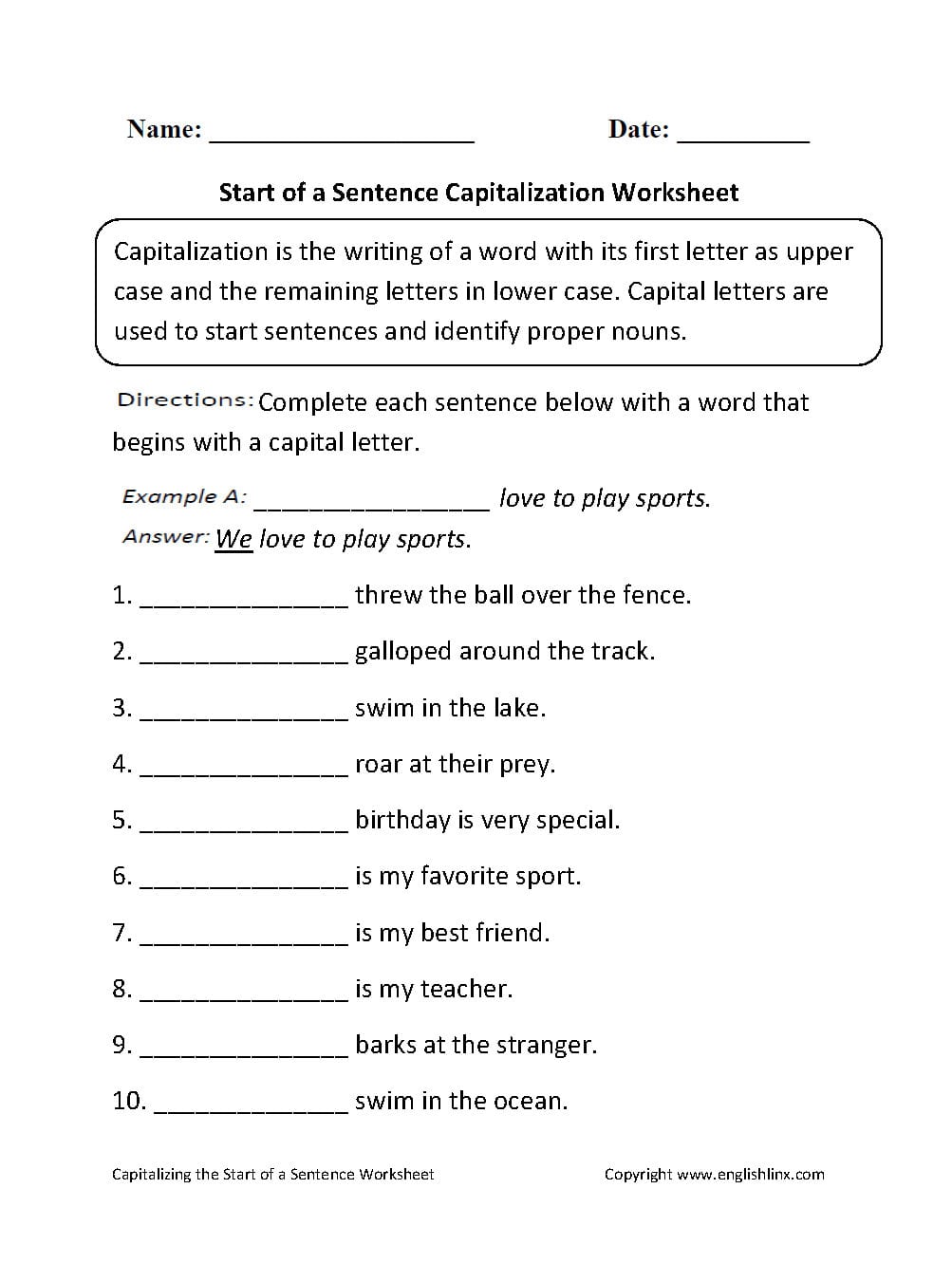 Contentsubject Worksheets  Grammar Worksheets