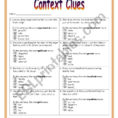 Context Clues Worksheet 3  Esl Worksheetdreidteacher