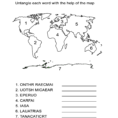 Continents Worksheet Can You Spell Each Continent Correctly