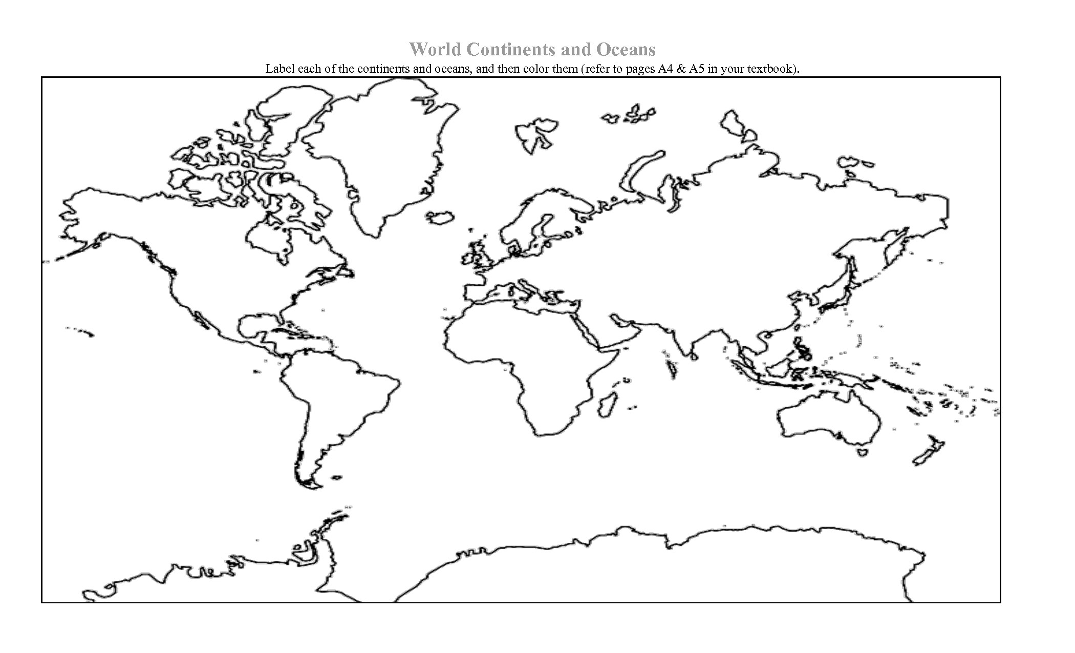 Continents  World Maps